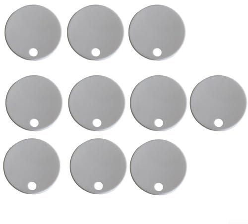 10pcs Toilet Seat Hinge Covers Set, Plastic Decorative Cap Waterproof Anti-Rust Screw Protectors Fit for Various Bathroom Toilet Models(60mm)