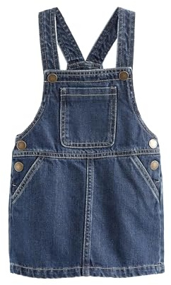NEXT Mädchen Standard Trägerkleid aus Denim Indigoblau 68-74
