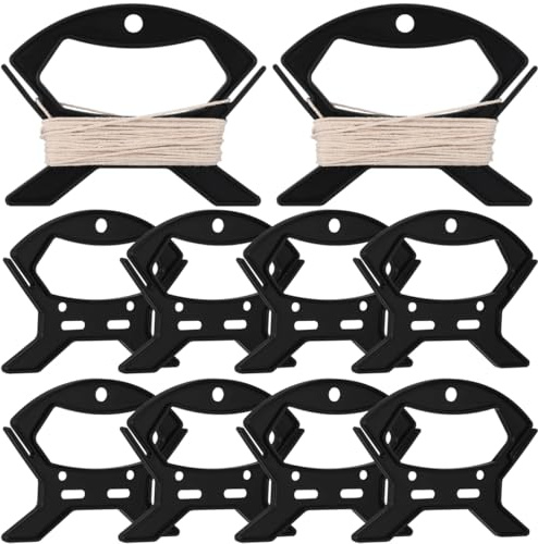 SEWACC 10pcs Cord Organizer Small Plastic Cable Reels Wire Winder for Home Office Garage Rv Boat Multi Purpose Line Storage for Electric Cords Ropes String Lights and Garland Management