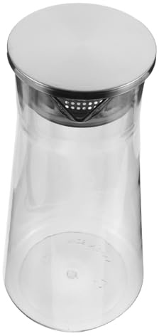 Hemobllo Jarra Acrílica Resistente para Agua Fría y Caliente con Tapa Gris para Restaurantes Bares y Hogar Versátil Dispensador de Bebidas