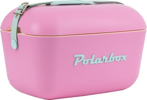 Polarbox 20L Kühlbox, Eisbox, große Kühlbox, für Picknicks, Strand, Camping, Garten, Kühlaufbewahrungsbox - Bubblegum Pink Cyan Pop