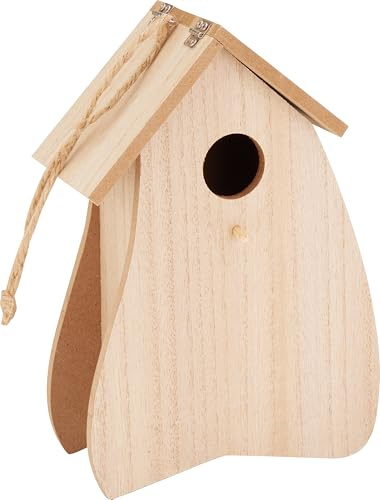 VBS Deko-Vogelhaus Nest & Rest MDF-Holz 20cm Bemalbar Bausatz