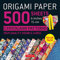 Origami Paper Chiyogami Patterns 500 Sheets 6 inches 15cm: High-Quality Origami Sheets Printed with 12 Different Designs