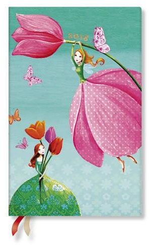 Paperblanks - Mila-Marquis-Kollektion Fröhlicher Frühling - Kalender 2018 Maxi Wochenüberblick Verso - deutschsprachige Ausgabe