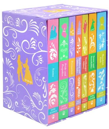 Jane Austen The Complete 7 Books Hardcover Books Box Set: Emma, Pride and Prejudice, Persuasion, Sanditon and Other Tales, Northanger Abbey, Sense and Sensibility & Mansfield