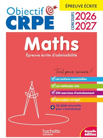 Objectif CRPE 2026-2027 - Maths - épreuve écrite d'admissibilité M2/L3
