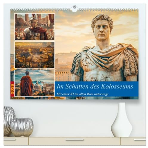 Im Schatten des Kolosseums (hochwertiger Premium Wandkalender 2026 DIN A2 quer), Kunstdruck in Hochglanz: Tauche ein in die majestätische Pracht des ... auf die Gegenwart trifft. (CALVENDO Orte)