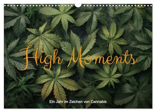 High Moments - Ein Jahr im Zeichen von Cannabis (Wandkalender 2026 DIN A3 quer), CALVENDO Monatskalender: Entdecke die Magie des Hanfs im ... und Surrealismus vereinen. (CALVENDO Natur)