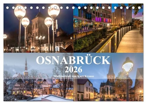 Stadtportrait Osnabrück (Tischkalender 2026 DIN A5 quer), CALVENDO Monatskalender: Eindrucksvolle Fotografien von Osnabrück (CALVENDO Orte)