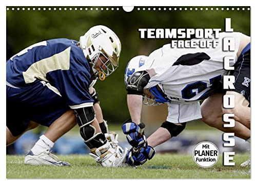 Teamsport Lacrosse - Face-off (Wandkalender 2026 DIN A3 quer), CALVENDO Monatskalender: Packende Spielszenen aus der Welt des Lacrosse (CALVENDO Sport)