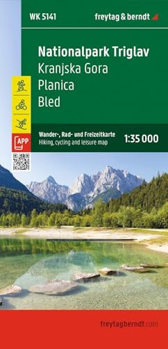 freytag & berndt Wanderkarte Nationalpark Triglav - Kranjska Gora - Planica - Bled 1:35.000: Kranjska Gora - Bled, mit APP, wasserfest und reißfest