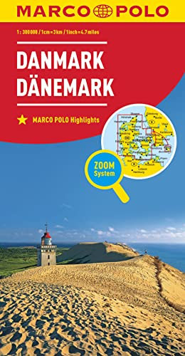 MARCO POLO Länderkarte Dänemark 1:300 000: Zoom System (MARCO POLO Länderkarten)