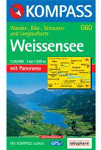 Weißensee: Wanderkarte mit Aktiv Guide, Panorama, Radwegen, alpinen Skirouten und Loipen. GPS-genau. 1:25000 (KOMPASS Wanderkarte, Band 60)