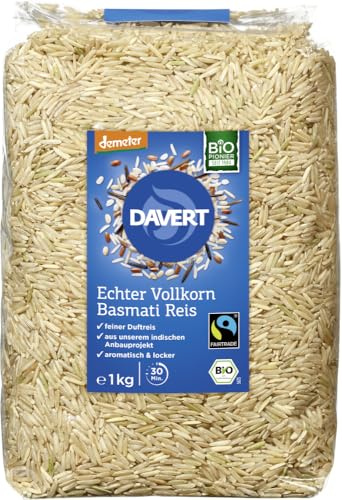demeter Echter Basmati Reis Vollkornreis Fairtrade 1kg 1 x 1 kg