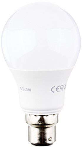 OSRAM LED Star Classic A/LED lamp, Classic Bulb Shape, with Bayonet Base: B22d, 9.50 W, 220…240 V, 60 W Replacement, Frosted, 2700 K, 1pack