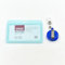 fujiyuan Spule 5 PCS Horizontal Hard Kreditkarten Badge ID Halter einziehbar Yoyo, Clean Blue
