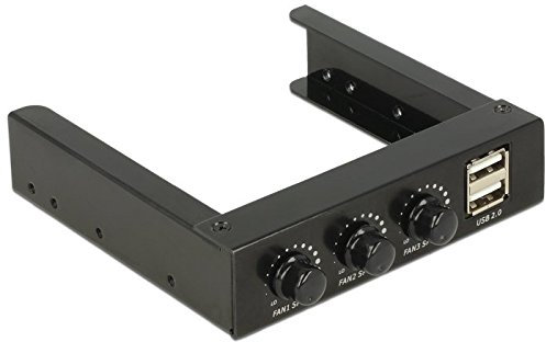 Delock 3.5 Front Panel > 2 x USB 2.0 und Lüftersteuerung