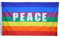 G.V. Bandiera della Pace cm 90x150 Flag Peace No War Movimento Pacifista Arcobaleno Tessuto Resistente