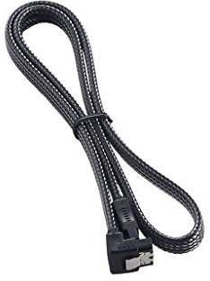 CableMod kompatibles ModMesh rechtwinkliges SATA 3 Kabel 60cm - carbon