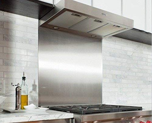 Satin Stainless Steel Kitchen Cooker Splashback Guard Plate 800 mm x 700 mm