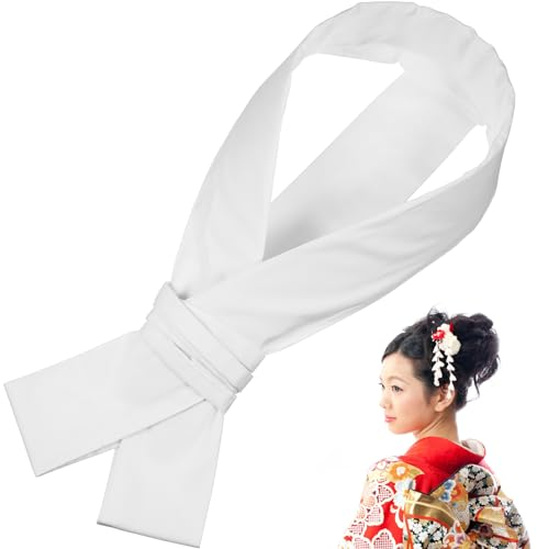 Amosfun Japanischer Kimono Kragenkern - WeißEr Polyester Erishin - Traditionelle Japanische Kleidung ZubehöR - Perfekt FüR Naga-Juban Und Yukata