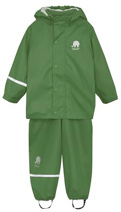 Celavi Basic Rainwear Set-Solid Pu Giacca Antipioggia, Elm Green, 2 Anni Unisex-Adulto