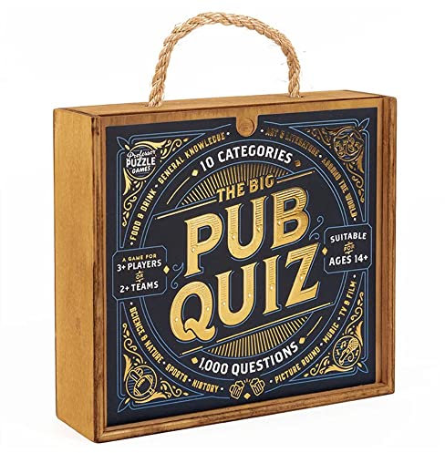 Professor PUZZLE, The Big Pub Quiz, Quiz, Ages 12+, 2+ Players