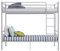 Panana Double Bed Kids Bunk Beds 3FT Single Bed Children Metal Bed Frame With Stairs (Silver)