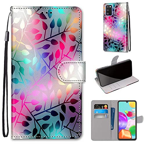 DICASI Handyhülle für Samsung Galaxy A41 Hülle, Premium Leder Magnetisch Tasche Case Kartensteckplätzen und Standfunktion Schutzhülle Kompatibel für Samsung Galaxy A41