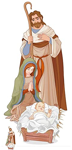 Weihnachten Pappaufsteller Krippe
