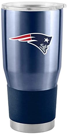 Logo Brands 619-S30T-1: New England Patriots Gameday 30 oz Stainless Tumbler