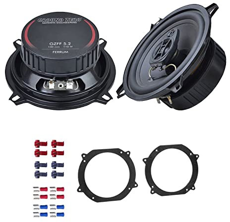 Ground Zero GZFF5.2 Auto Lautsprecher Boxen 220 Watt 13 cm 2 Wege Koax passend für Volvo 850 1991-1996 Türen Front und Heck