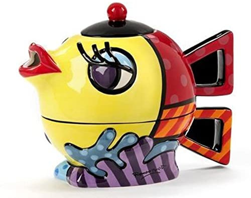 FISH Tea for One Set Romero Britto PopArt 333216 Keramik Kanne mit Tasse