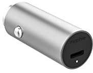ZAGG mophie Car Charger, USB-C Port, Fast Charging 18W, Silver