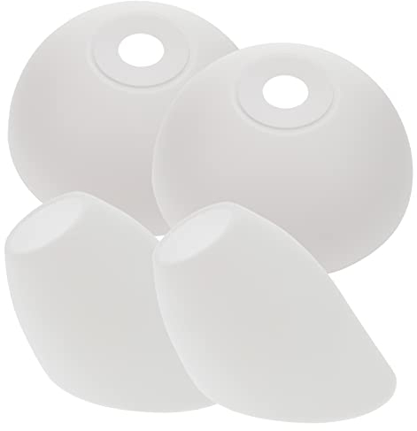 DOITOOL 4 Stück Lampenschirm-set Aus Kunststoff Austausch Der Stehlampenabdeckung Lampenschirme Aus Kunststoff Lampenschutz Ersatzlampenabdeckungen Weiß Kronleuchter Schatten Acryl Plastik