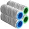Yeeliv 4PCS Microfibre Roller Brush Set, Rollers Brush Set for Kärcher FC3 FC5 FC7 FC3D,Vacuum Cleaner Roller Brush,Multi-Surface Roller Set, Grey
