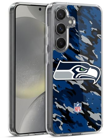 Head Case Designs Offizielle NFL Seattle Seahawks Logo Gel Handyhülle Hülle [Militärischer Schutzgrad] Kompatibel mit Samsung Handys 1