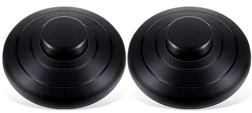 Greluma 2 Stk Stehlampen-Fußschalter, AC 100–250V Fußpedalschalter, runder Fuß-Inline-Schalter, Step-ON-Off-Feder-Druckknopf für LED-Licht-Ein-Aus-Steuerung