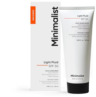 Minimalist SPF 50 Light Fluid Sunscreen