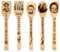 Películas de terror Figuras Cuchara de madera, terror utensilios de cocina, decoración de cocina de Halloween, divertida película de terror Merchandise, regalos de terror película