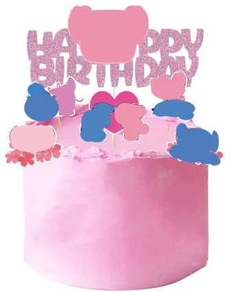 Tortendeko Geburtstag, 9 Stück Kuchen Deko Kindergeburtstag, Kuchendeko Cupcake Topper Torten Deko für Junge Mädchen Geburtstagsparty Themenparty Zubehör