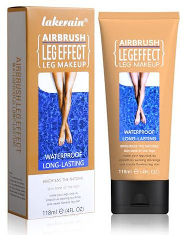 Wasserfestes Bein-Make-up ohne Übertragung, Tattoo Abdecken Wasserfest Make-up Abdeckcreme für Krampfadern, Make-up zum Abdecken von Narben an Beinen und Körper (#2 Mittleres Gold, 1)