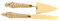 Gold Cake Knife and Server Set, Vintage Engraved Cutter for Wedding, Birthday, Thanksgiving, and Christmas, Zinc Alloy, 2pcs