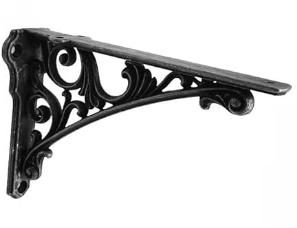 CABDM Dekorative Regalhalterung, 30,5 cm, eisengrau, Halterungen für Regale, solide, strapazierfähig, Vintage-DIY-Projekte, Hardware im Lieferumfang enthalten, 2 Stück