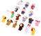 VICASKY 54 STK Spielhauszubehör Karikatur Mini-Spielzeug Handpuppe Fingerpuppen Für Kleinkinder Familie Fingerpuppen Für Babys Tierpuppen Mini-Sachen Tiere Tierische Fingerpuppen