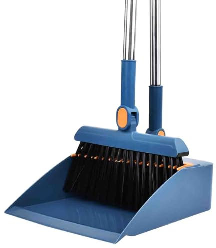 Broom and Dustpan set Soft Household Sweeper Brush for Family Rooms and Offices