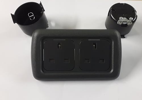 Camper Van Motorhome C- line 240V Electrical Sockets with CBE frame and support frames and back boxes