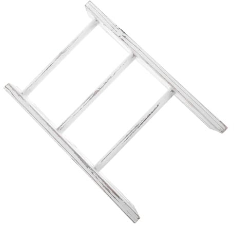 Cabilock Towel Rack Ladder for Kitchen Decorative Bathroom Accessory Rustic Tea Towel Holder Mini Ladder Decor