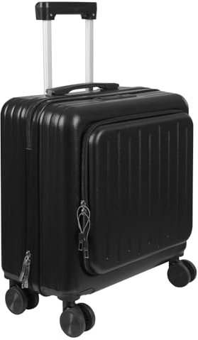 NIGORIY Handgepäck Koffer Handgepäck-Koffer 47L Trolley Handgepäck 45x24x41cm Trolley Rollkoffer Reisekoffer mit Rollen Handgepäck 30KG Tragfähigkeit Suitcase 3-stelliges Passwortschloss (Schwarz)