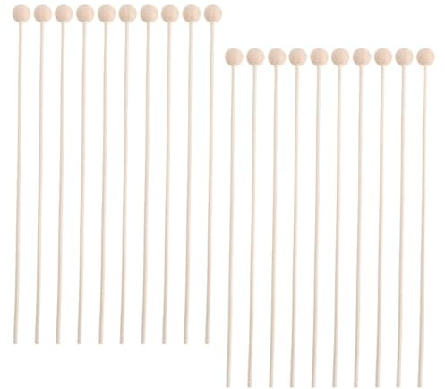 PRETYZOOM 30stücke Rattanholz Diffusorstäbchen für Ätherische Öle Aromatherapie Zubehör Duftstäbchen Faserdiffusorstäbchen Aroma Zubehör für Reisen Spa Bad Zimmer Dekoration
